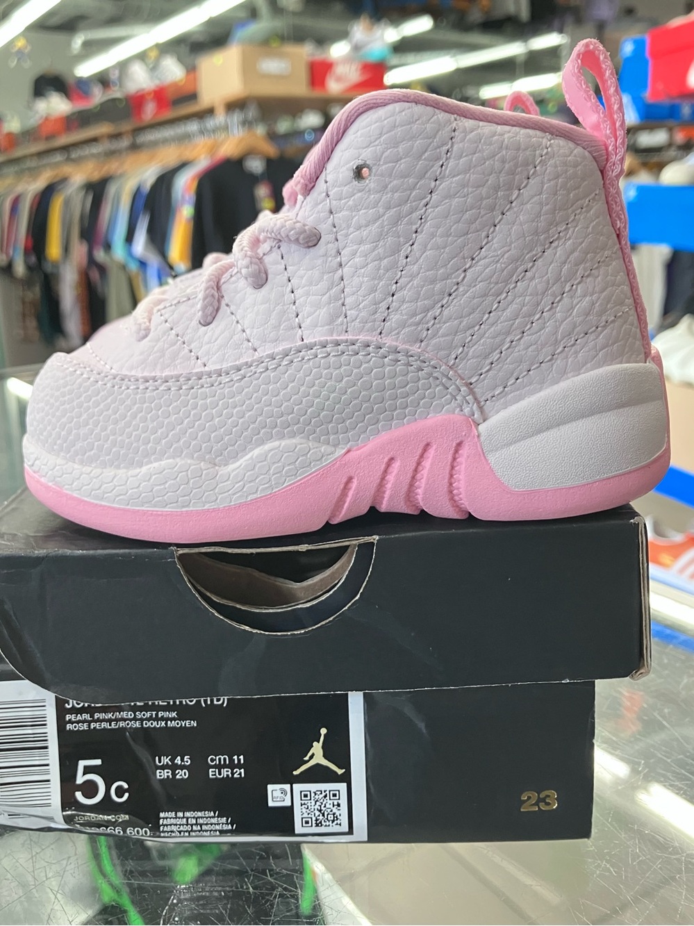 Air Jordan 12 Retro Toddler Pearl Pink Size 5C - Picture 3 of 9